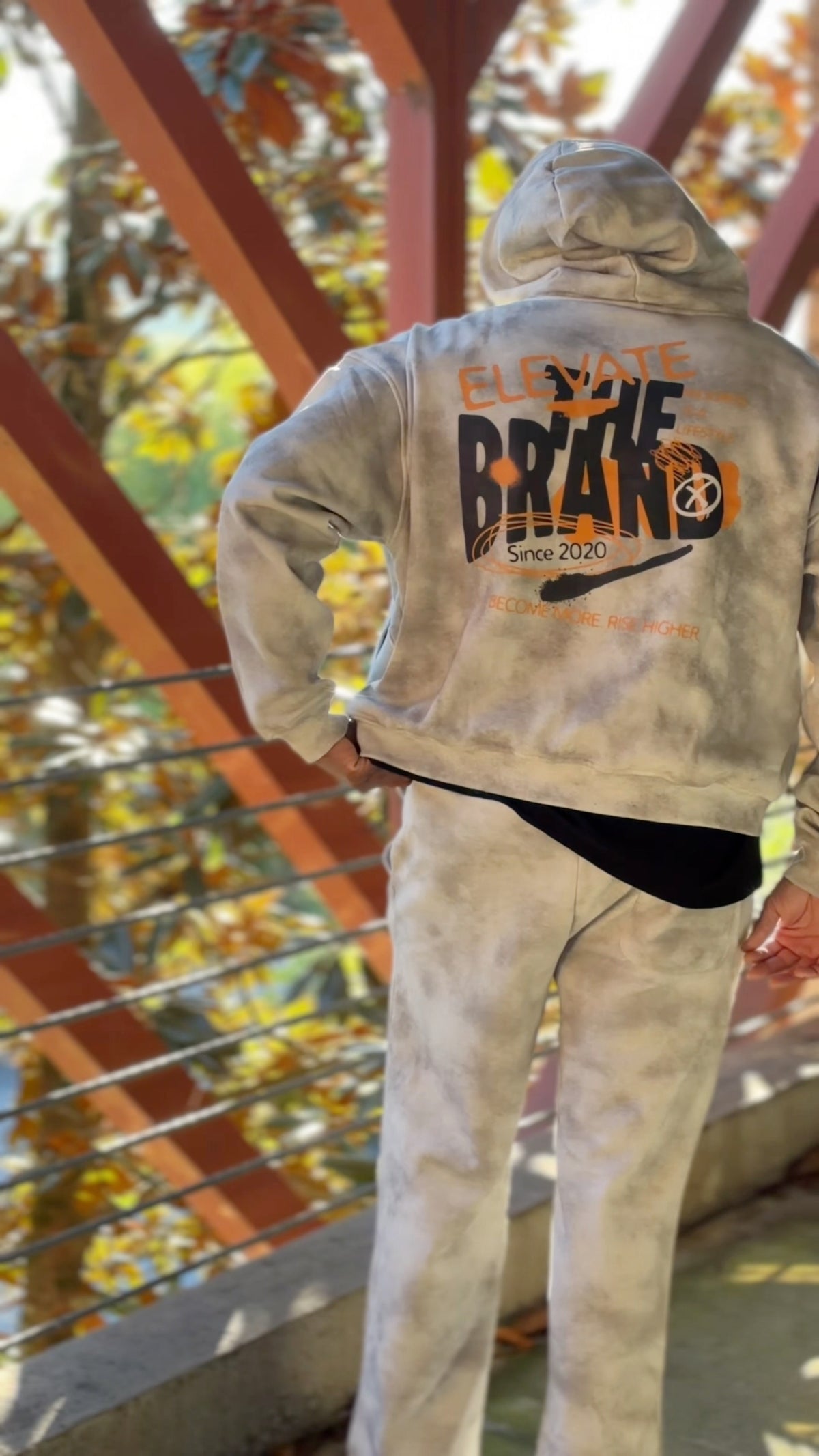 Graffiti Zip-Up Fleece Hoodie