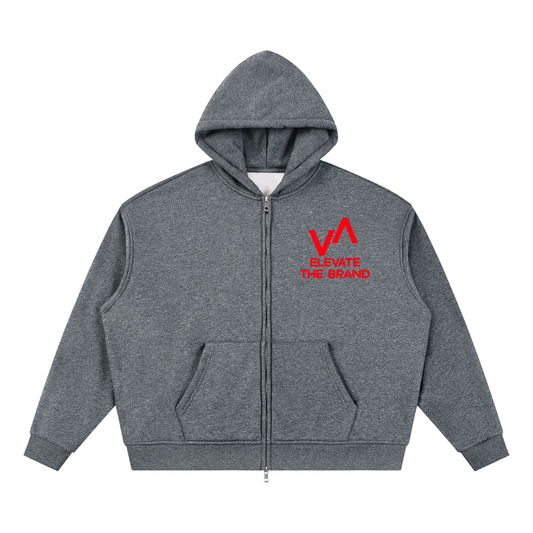 Elevate Culture Zip Boxy Hoodie