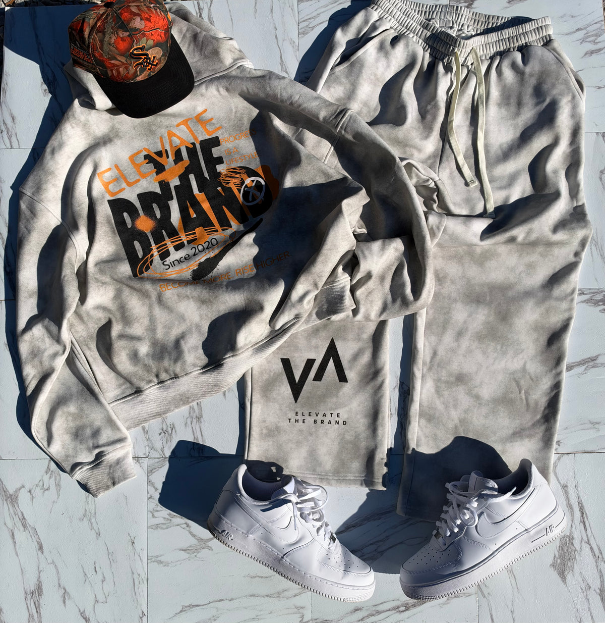 Graffiti Zip-Up Fleece Hoodie