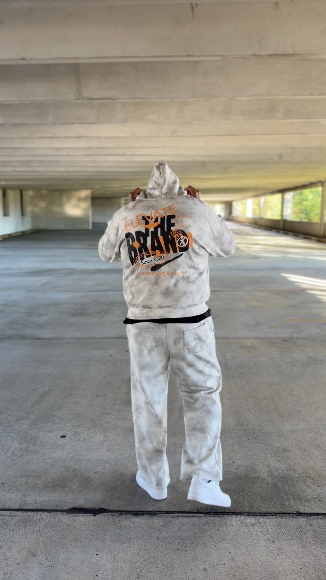 Graffiti Zip-Up Fleece Hoodie