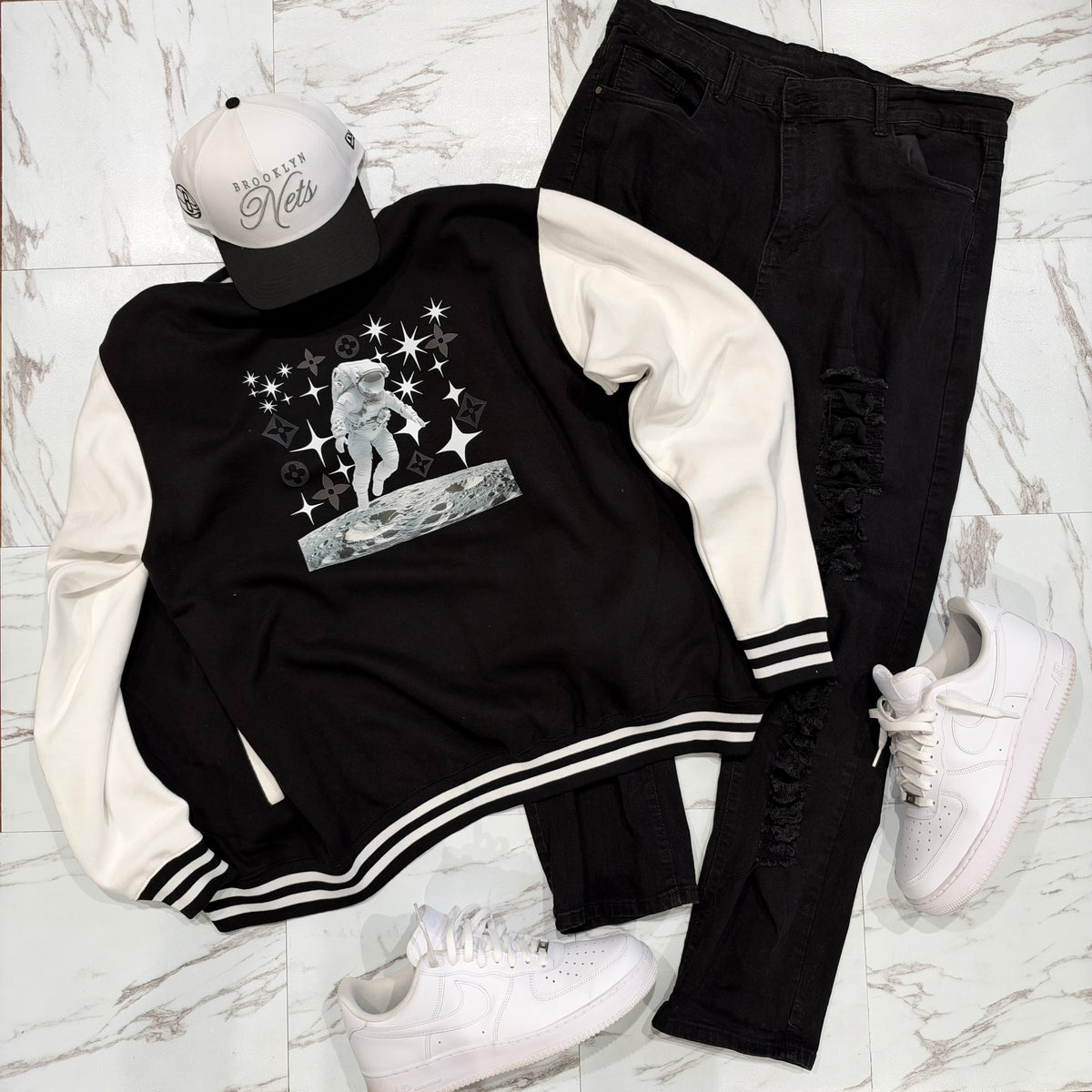 Luxury Moon Letterman Jacket