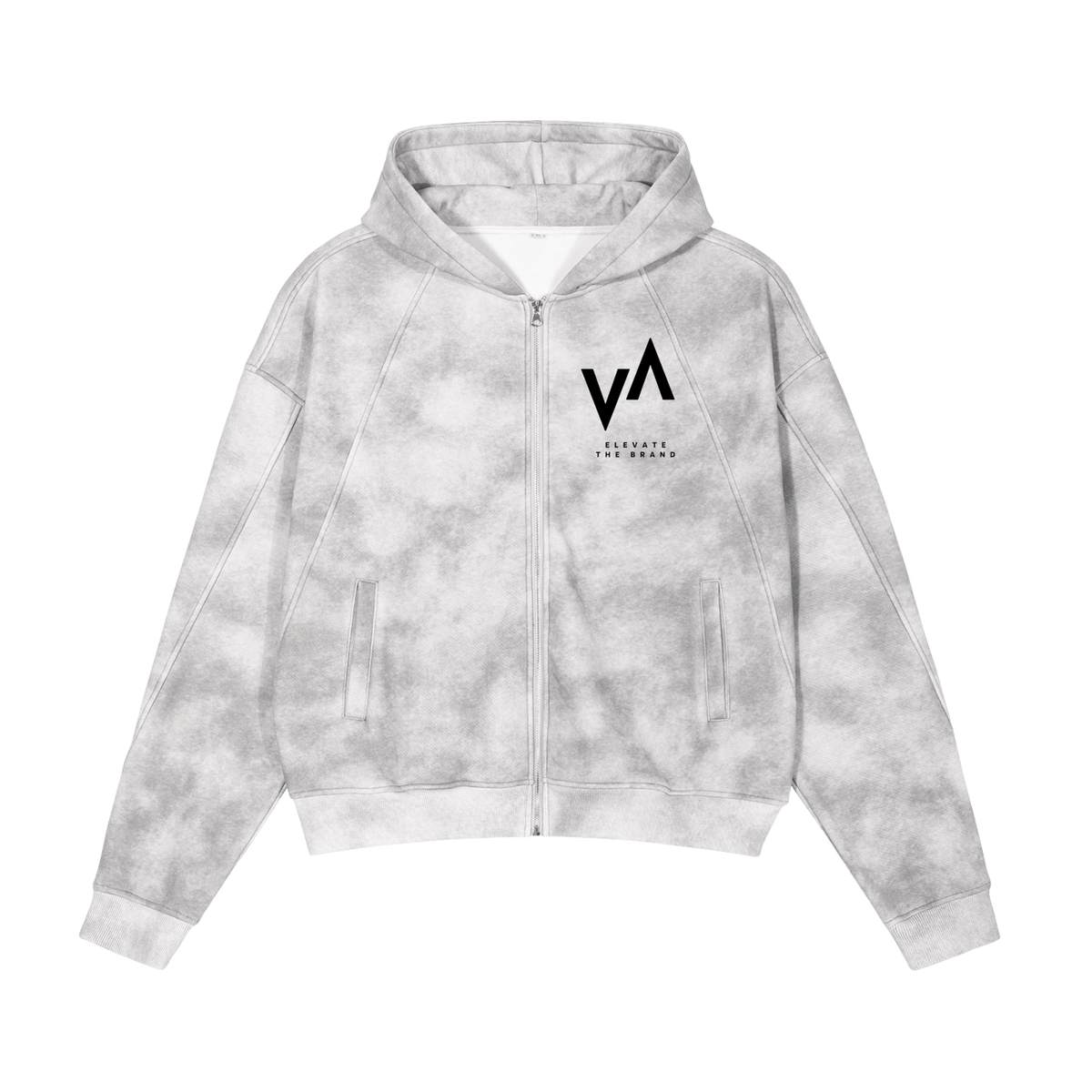 Graffiti Zip-Up Fleece Hoodie